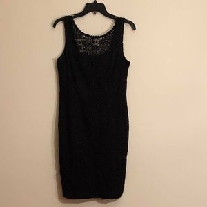 White House Black Market lace sheath dress sz 8